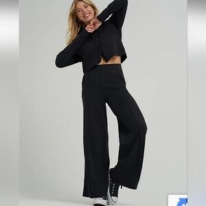 Lee Black Women's Wideleg Pants M, Nwot
